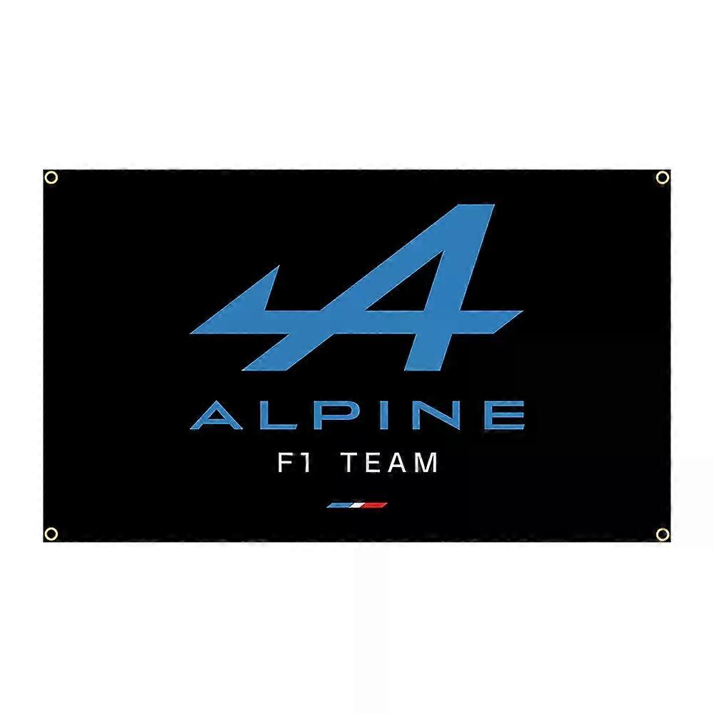Shibingsheng 90x150cm Alpines Professional Super Racing Team Flag Polyester Printed Garage or Outdoor Decoration Banner Tapestry