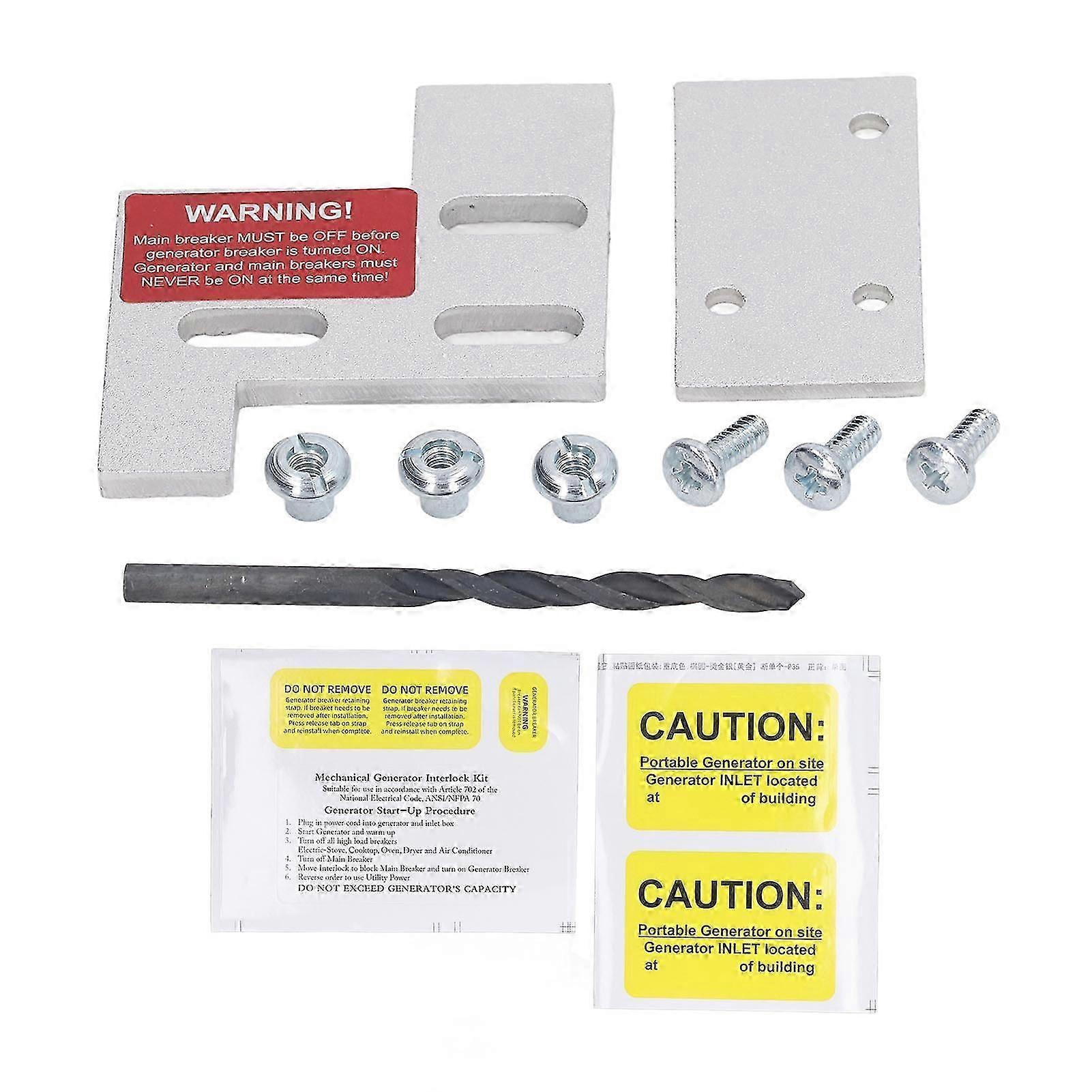 Generator Interlock Kit Compatible with for General Electric CE 150 Or 200 Amp Panel 1 1/4 Inch Spacing