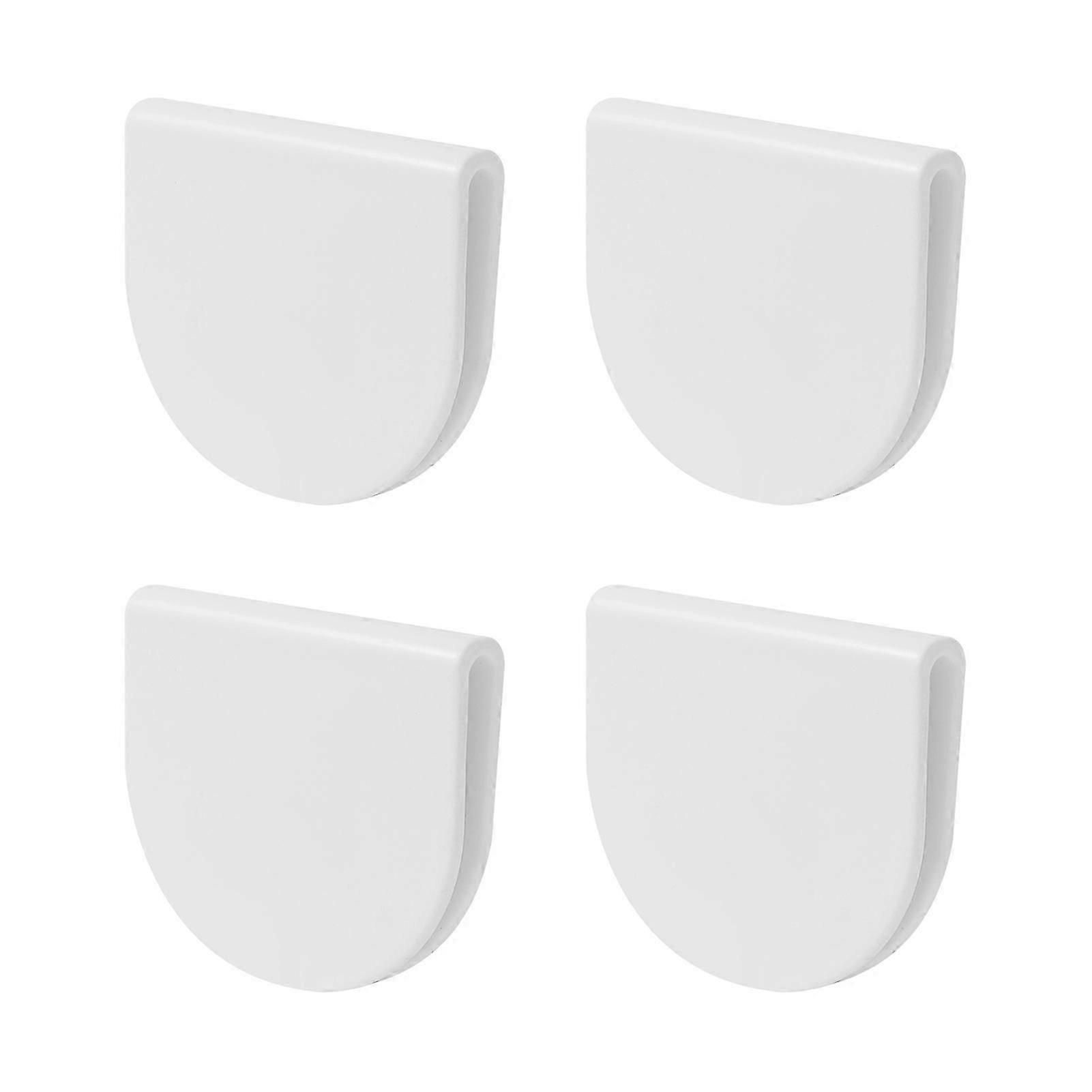 4Pcs Duschvorhang-Clips Winddicht Selbstklebend Einfache Installation Dusche Splash Guard Vorhanghalter Badzubehör KAESI