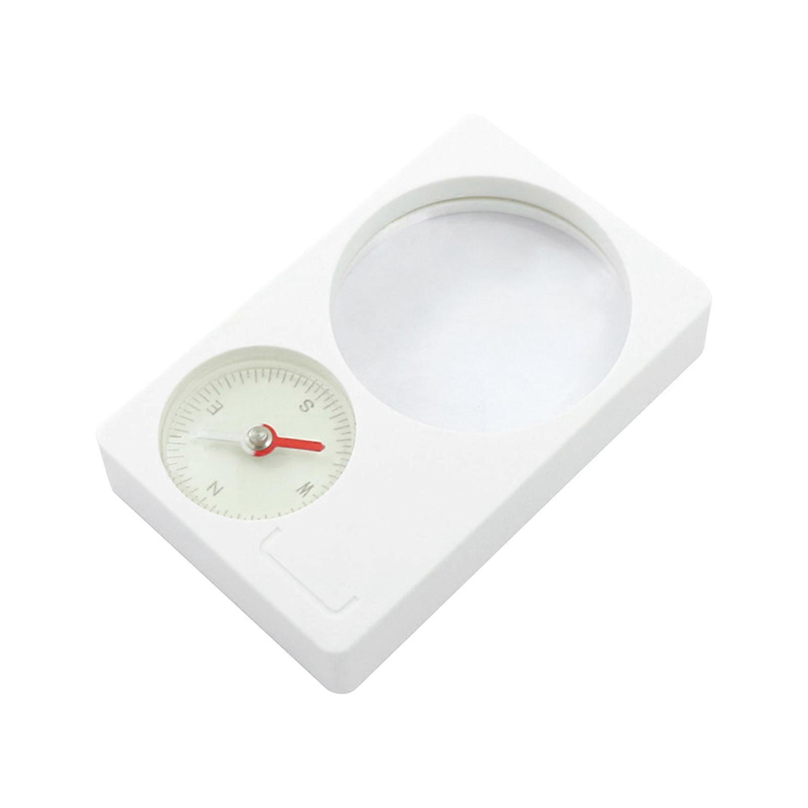 2 in 1 Magnifier Compassing Handy Device for Explore Nature and Improve Observation Skills Accurate Directional Guidance Multicolor