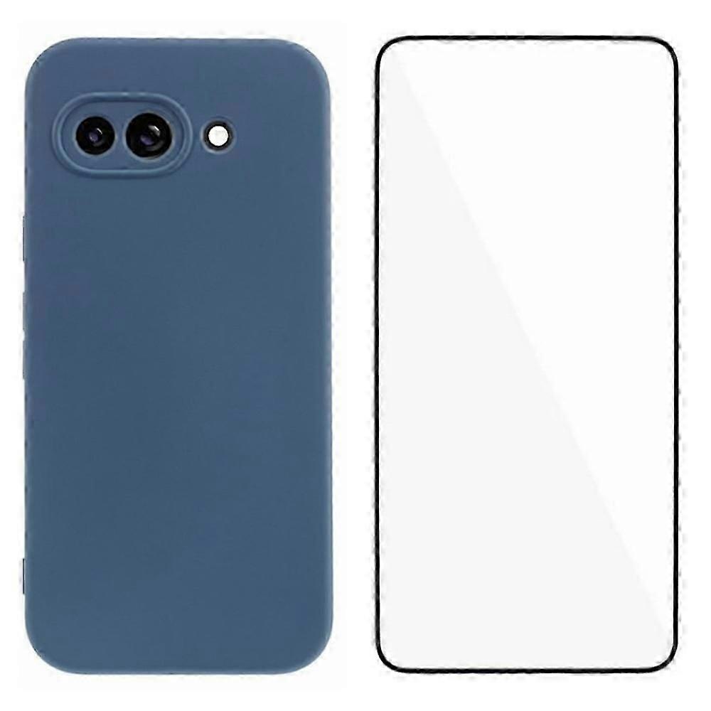 Wanlonfeng Rb2 Series For Google Pixel 9a Case Soft Tpu Phone Cover With Screen Protector - Pink