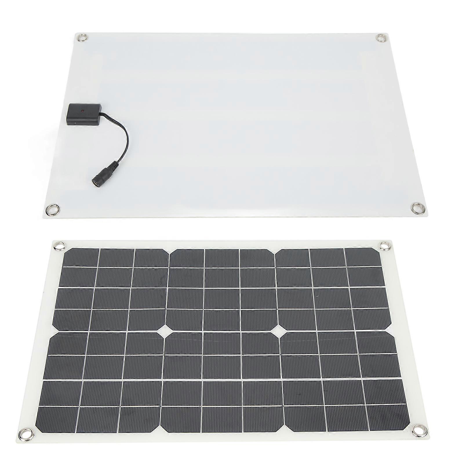 20W 18V Flexible Monocrystalline Solar Panel 42x28cm Lightweight