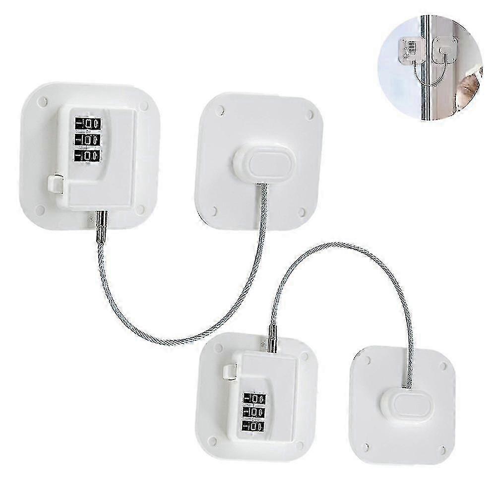 2025 2 Pack Refrigerator Lock Heavy Duty Combination Fridge Lock