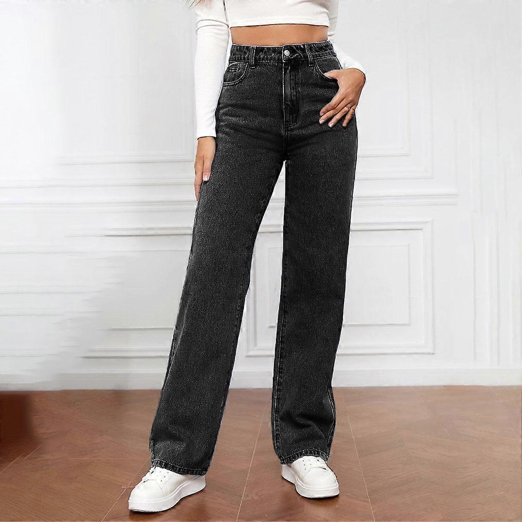 Kevät ja syksy Naisten muoti suorat joustavat farkut