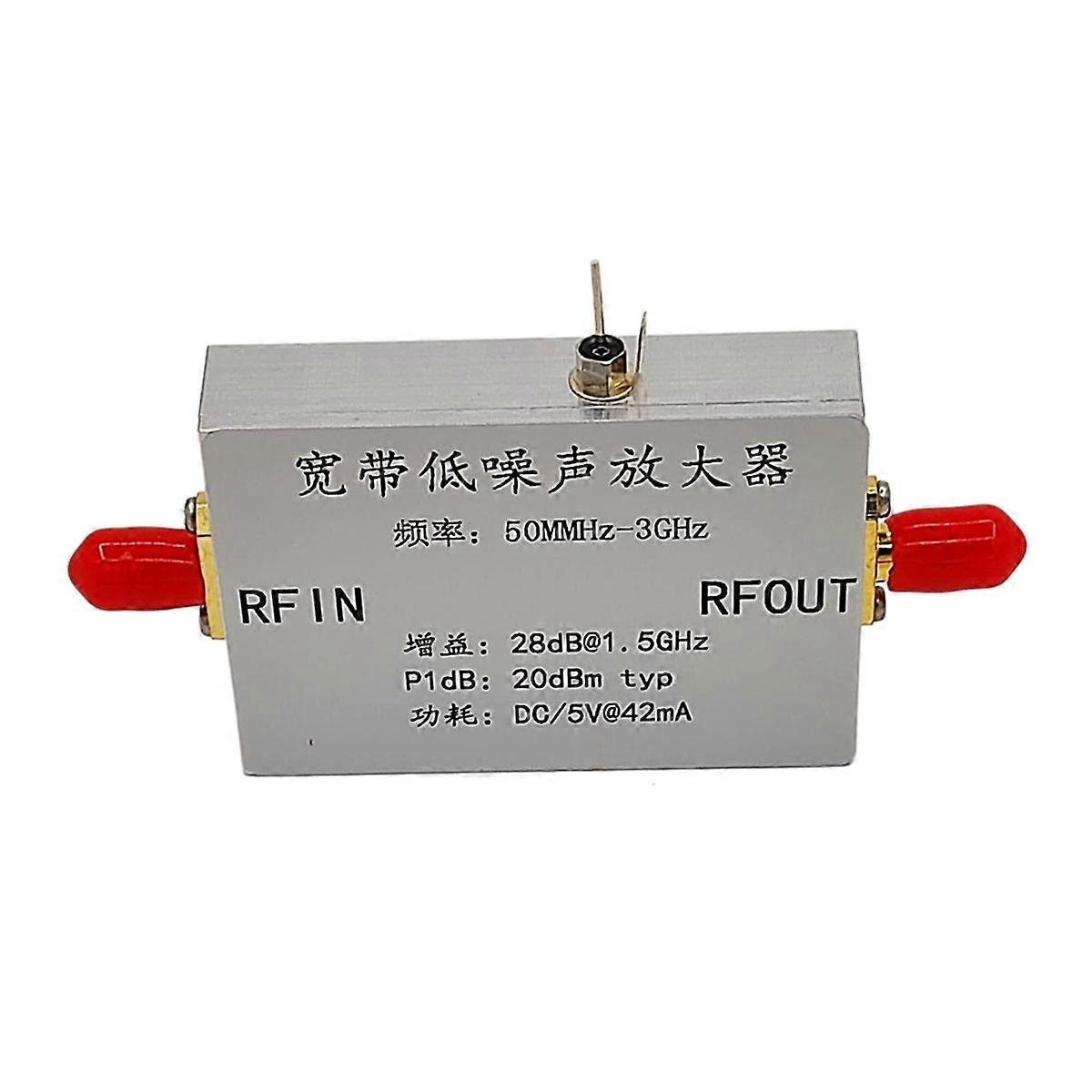 50MHz-3GHZ Wideband Low Noise Amplifier,RF Signal Enhancement, Antenna Gain Compensation, Low Power
