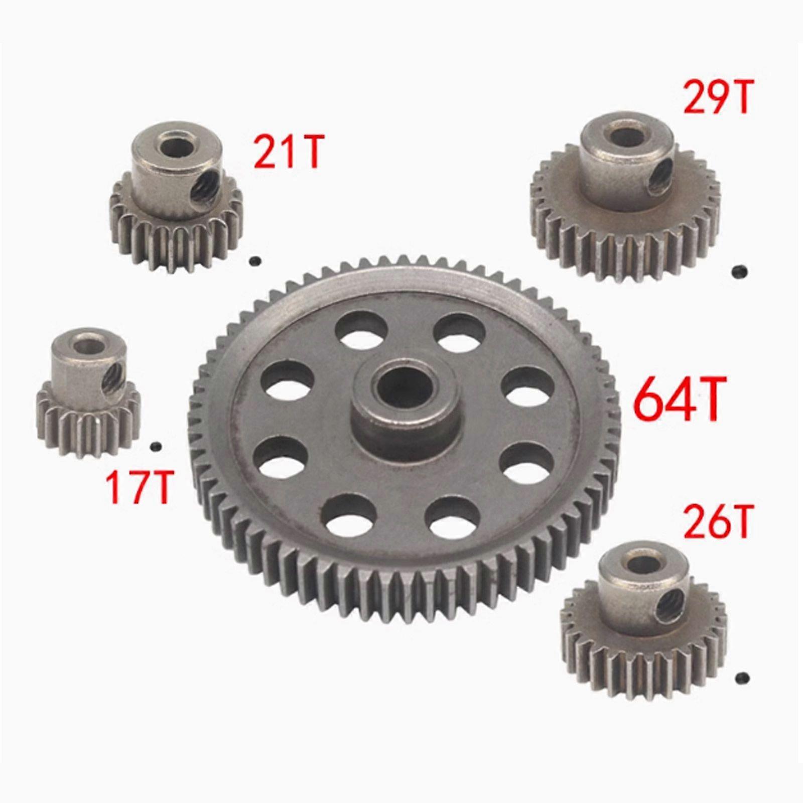 Hsp Tamiya Tt02 Tt01 Tt02D 1/10 Scale Car Performance Upgrade - 64T Steel Spur Gear And 26T Pinion