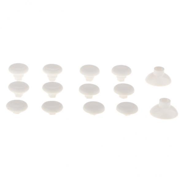 2x14 in 1 abnehmbarer Thumb Stick für PlayStation4 One Controller Weiß