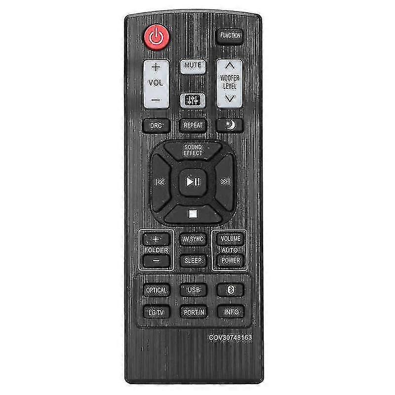 Cov30748163 remote control abs black soundbar remote controller replacement for lg soundbar for las355b/lac450b/las350b