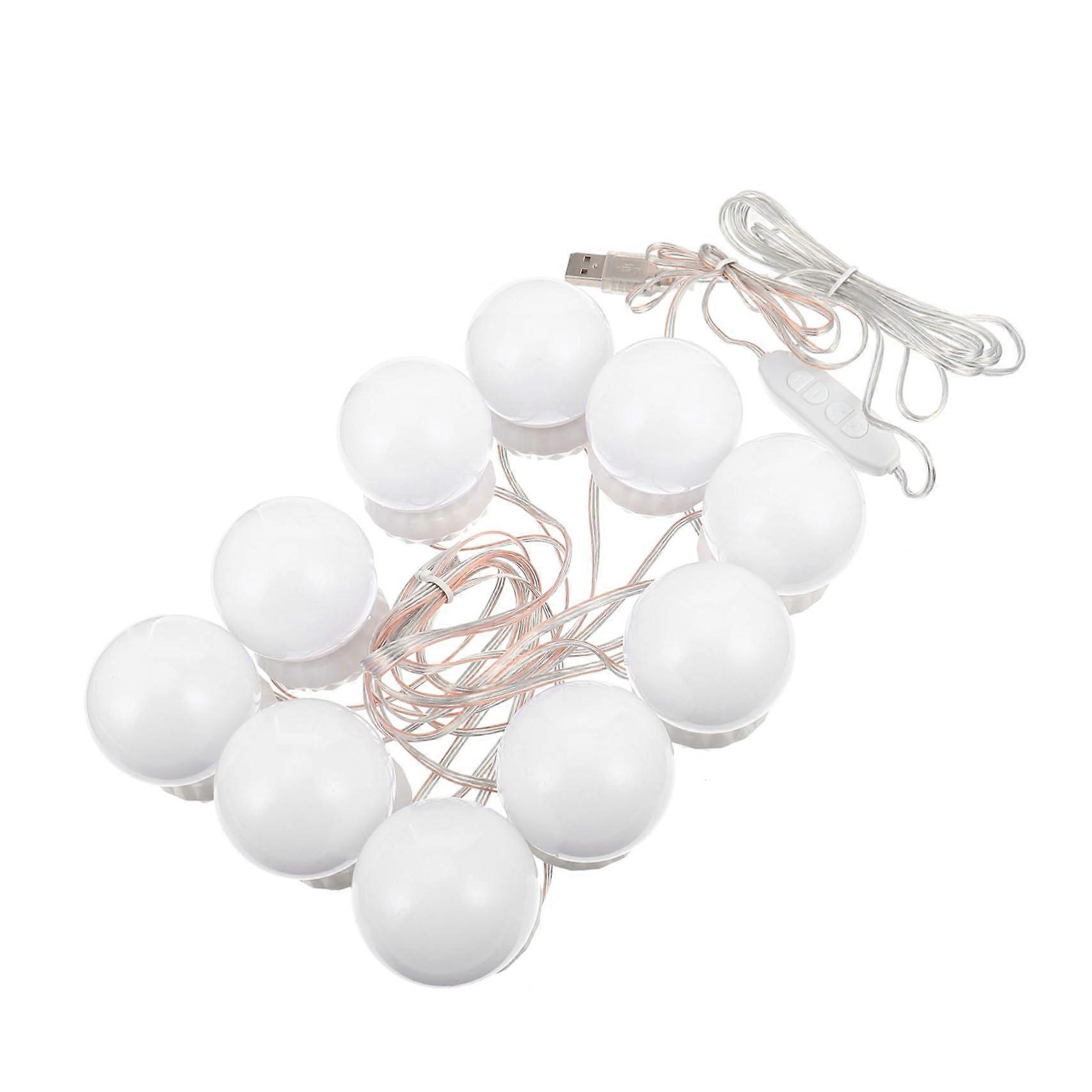 LED Light Ball Insert Vanity Lights For Makeup Mirrors ABS White DIY Style Cube Underlay LED Bulbs