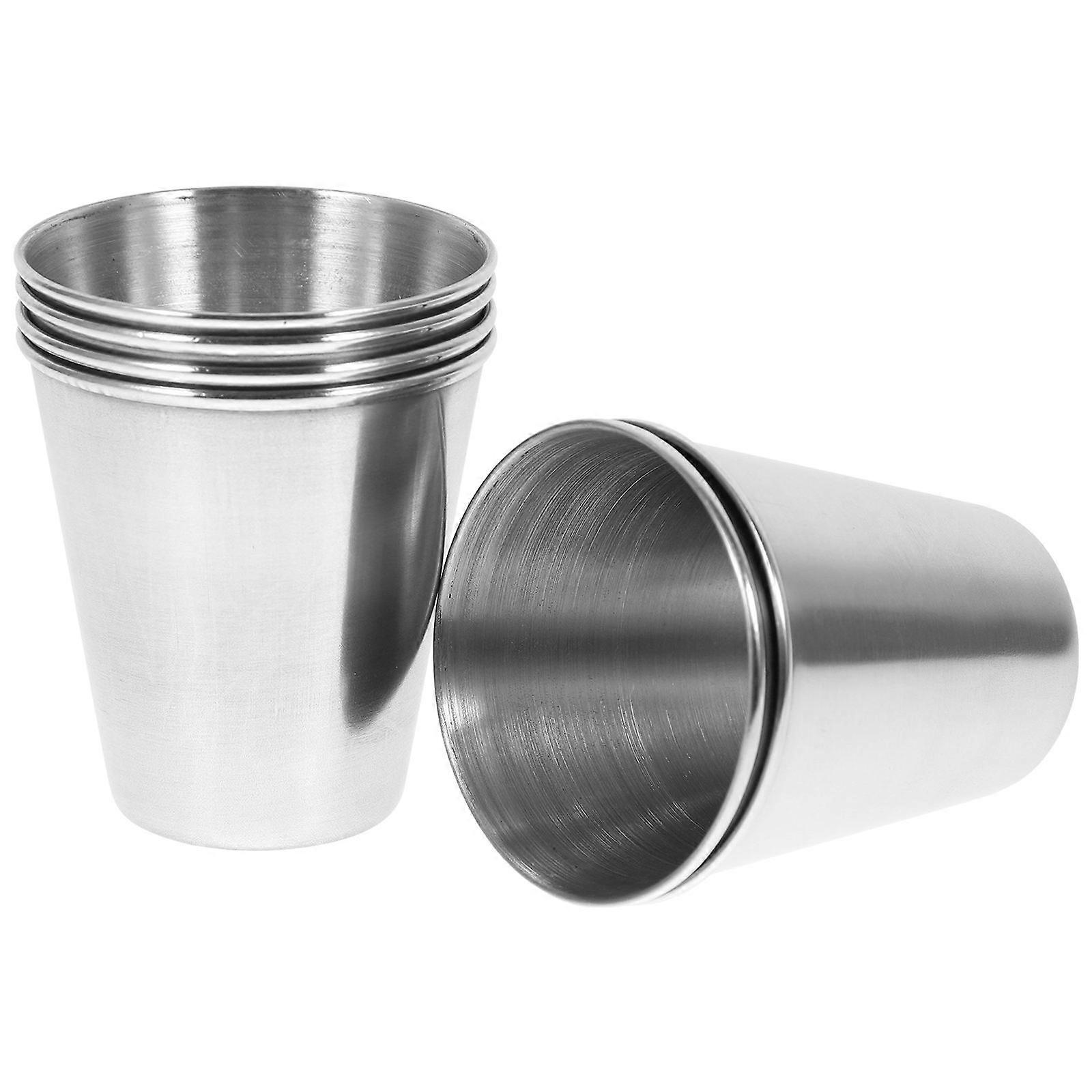 Beer Cups Stainless Steel Cup Shatterproof Drinking Cups 6Pcs