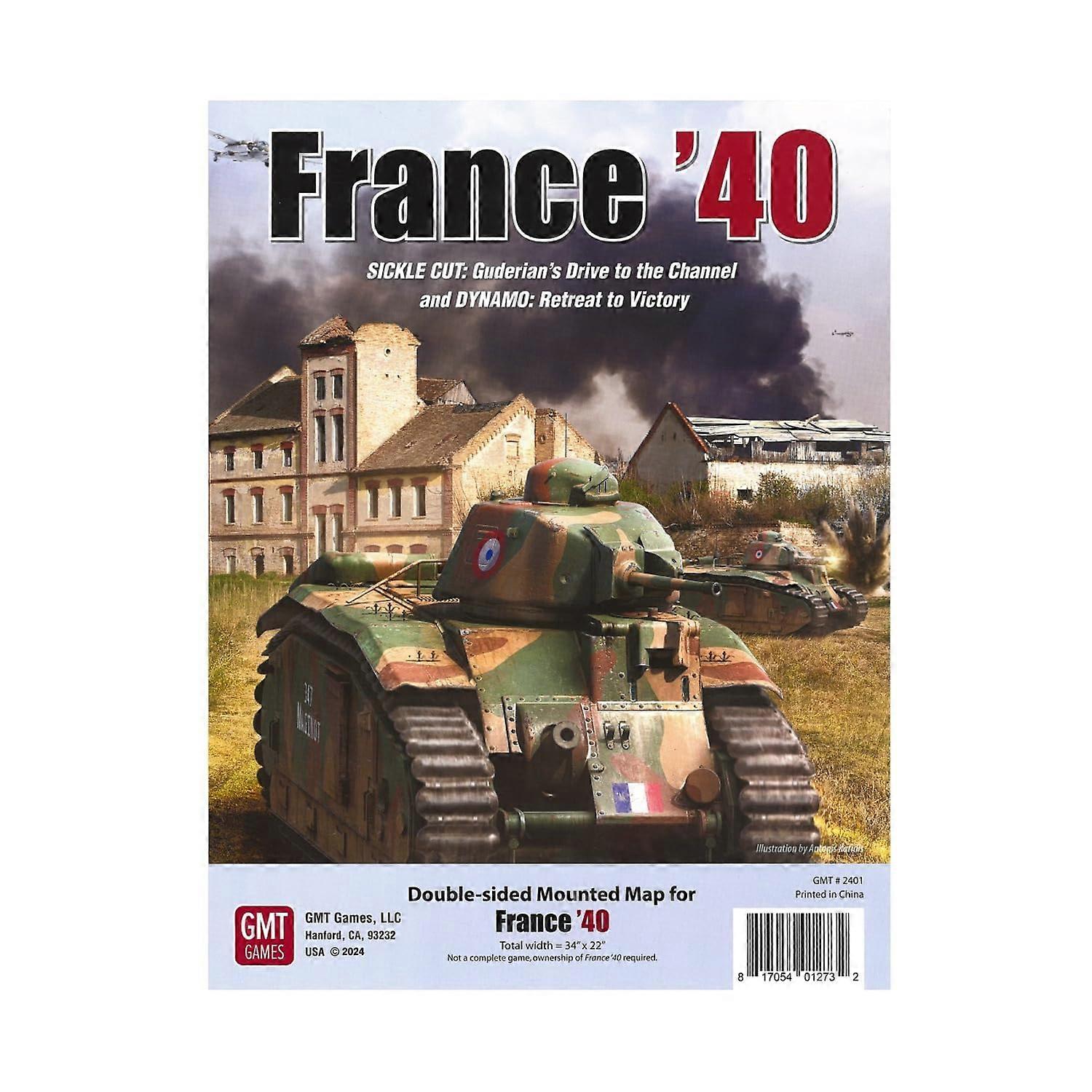Gmt France 40 - Mounted Map Board