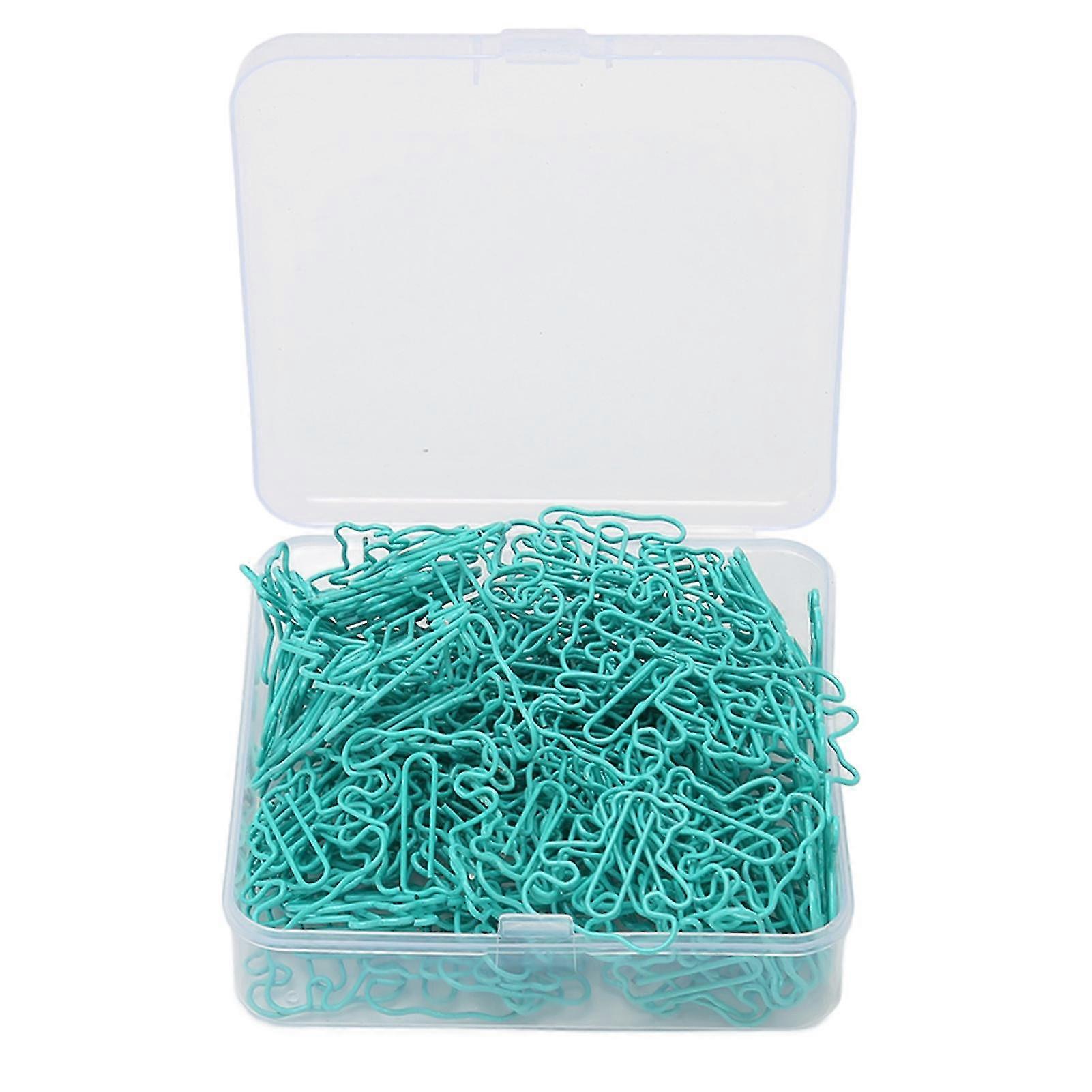 160pcs Cute Blue Bear Paper Clips for File Notes Bookmarks