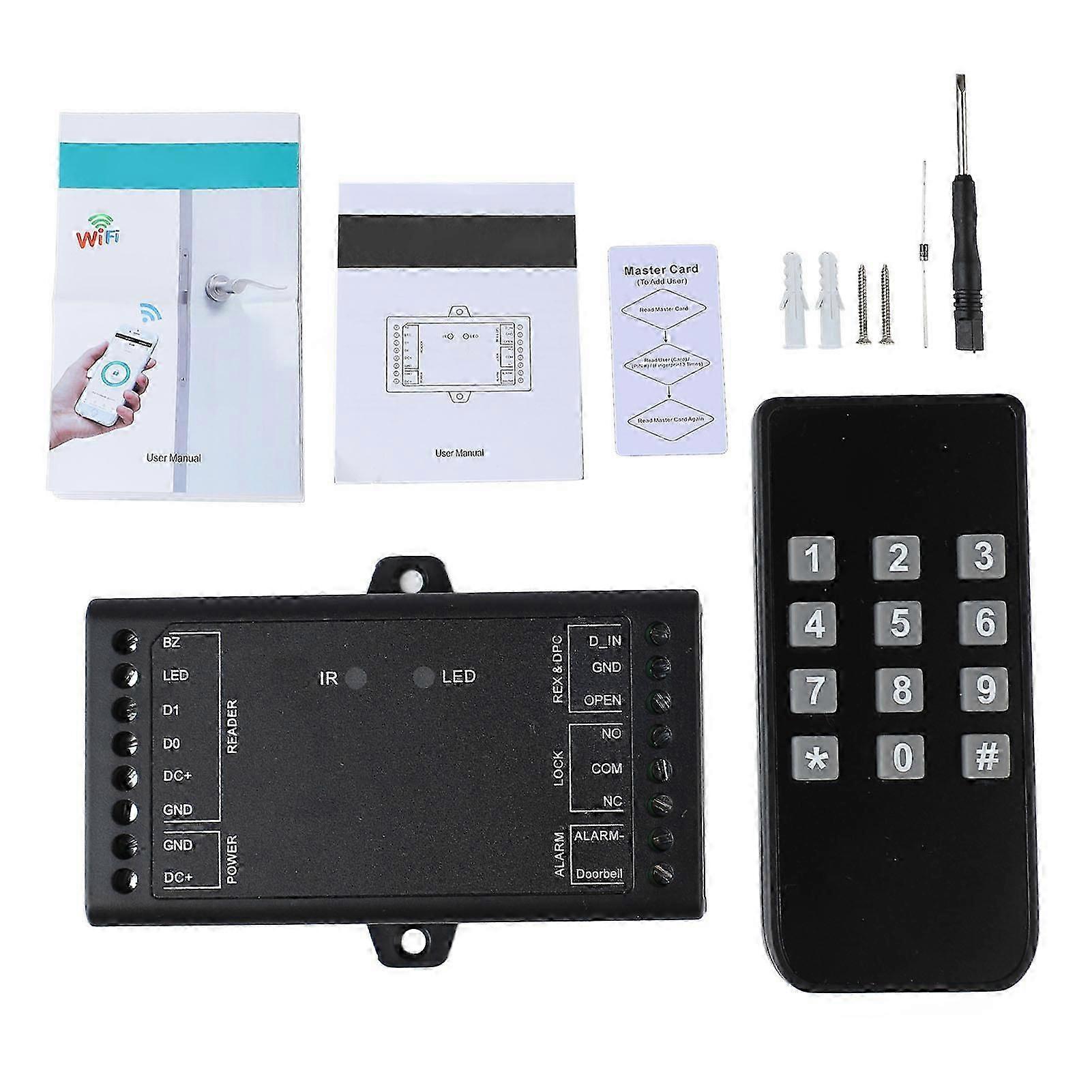 Wireless Door Access Control System - Multi-Mode, Remote Control, 1000 User Capacity