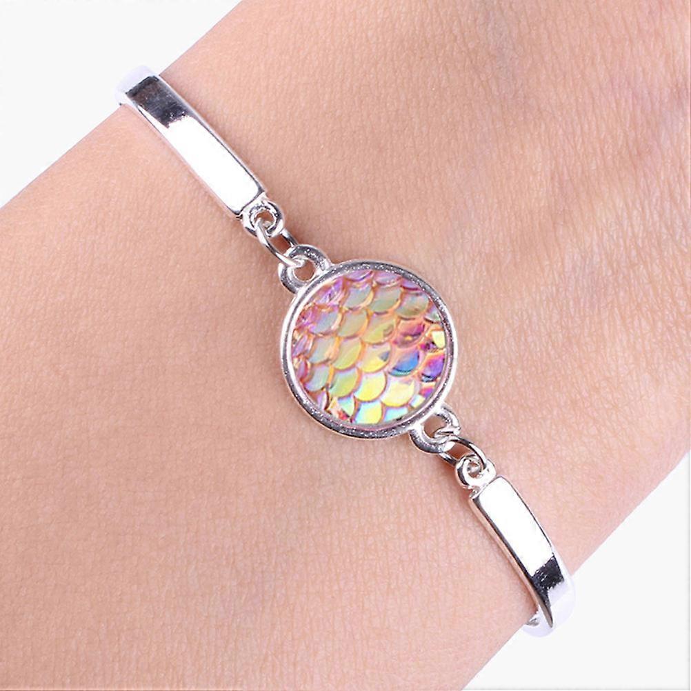 Mermaid Bangle Mermaid Lover Party Pink Circular 1Pack