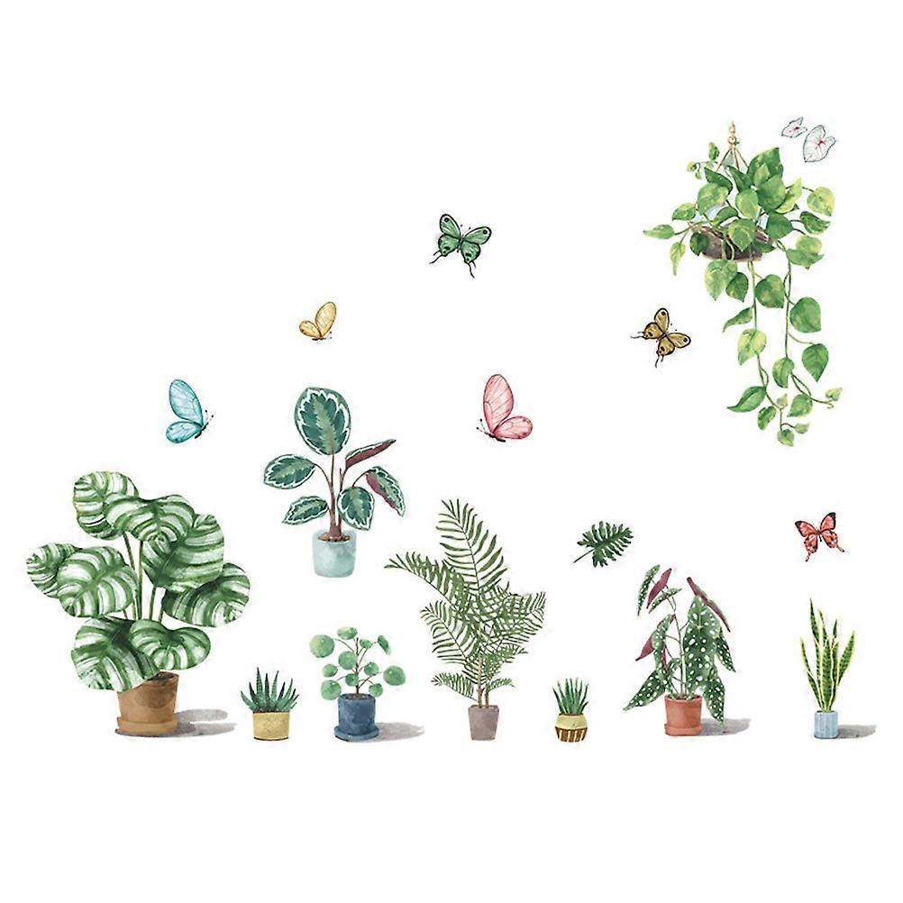 Butterflies Bonsai Decal Wall Stickers Removable 2Pack