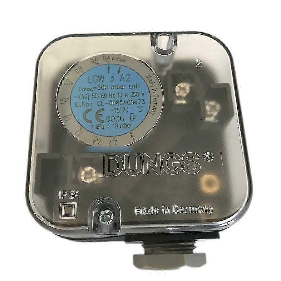 DUNGS LGW3A2 Gas Pressure Switch for Gas Burners and Boilers, Adjustable Pressure Range