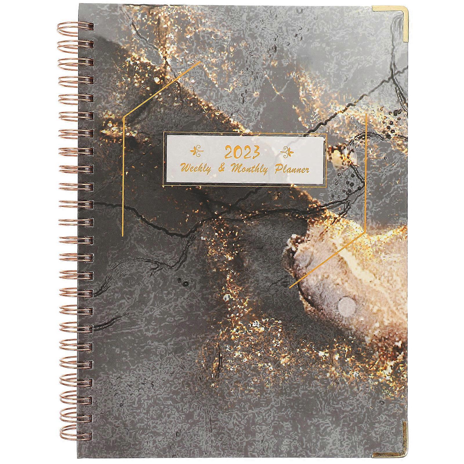 Planning Notebook Coil Design Schedule Planner For Students 8.65X6.68X0.79in Portable 1Pcs