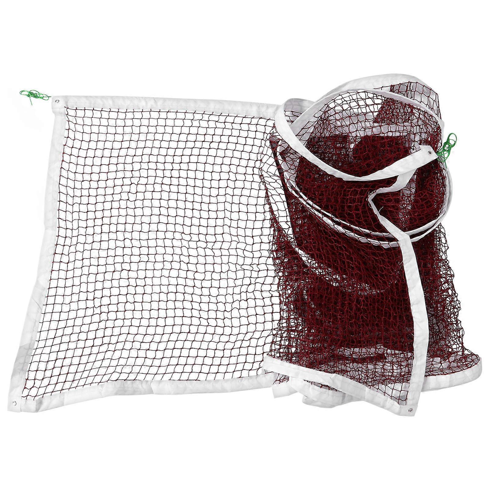Folding Badminton Net Versatile Sports Net Durable Multi Purpose Use Rectangular Red 240.2X27.6X0.1in 1Set