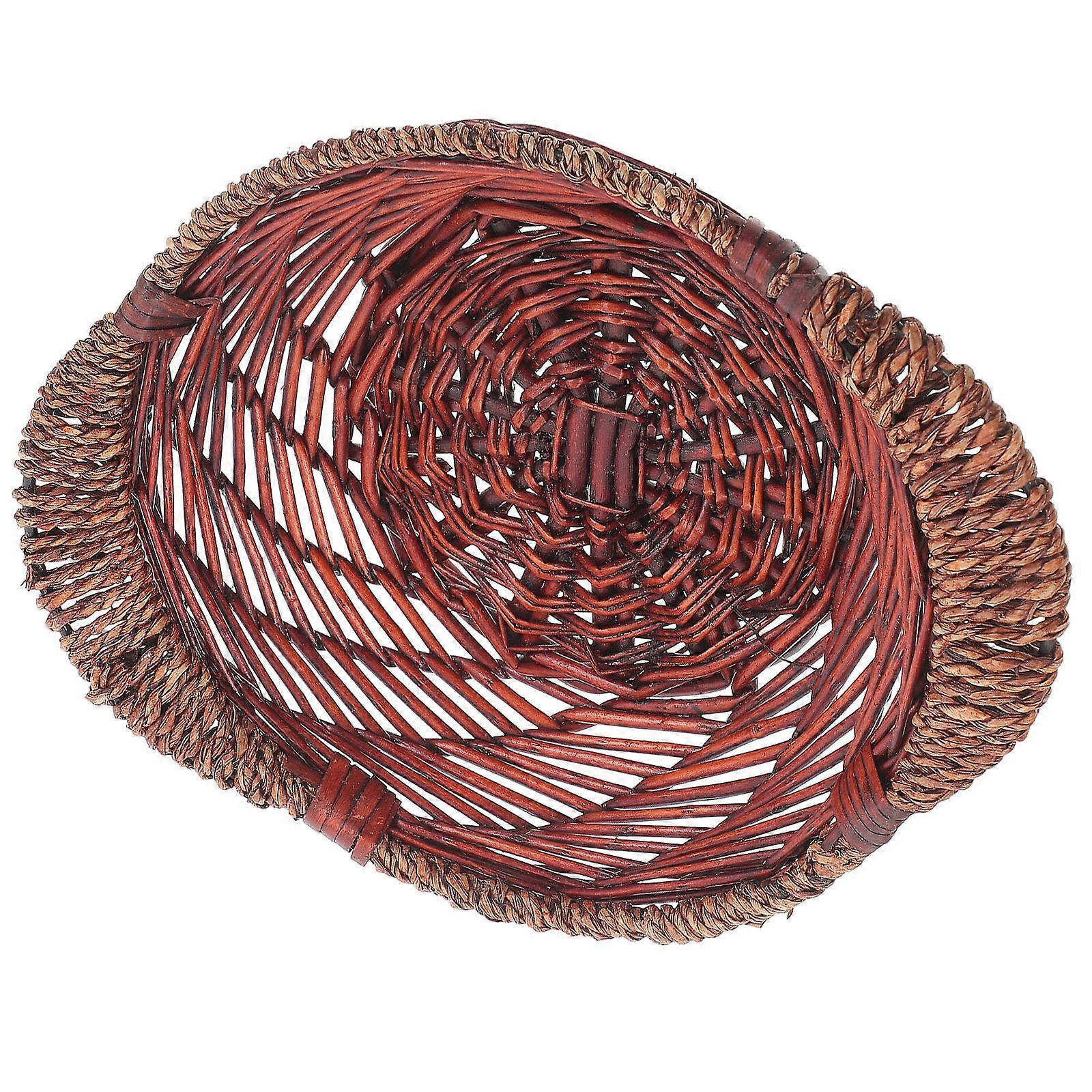 Handmade Wicker Basket Household Users Wicker 28.5X22CM 1Pc