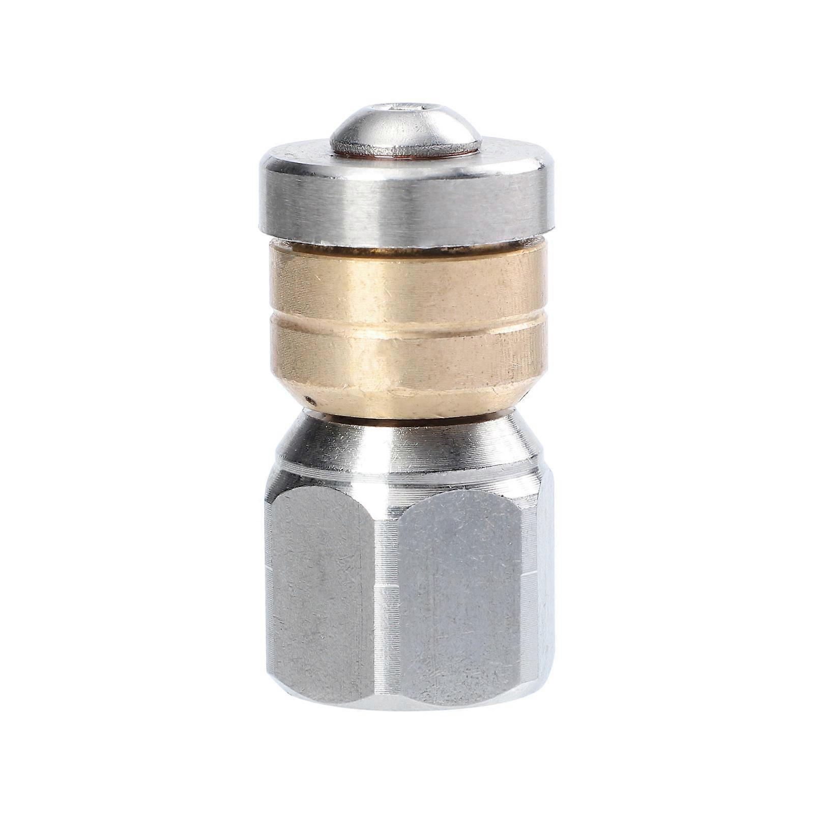 Stainless Steel Nozzle High Pressure Washing Nozzle Sewer Pipe Cleaning Professional Use 3.5x1.2cm Durable Construction 1Set