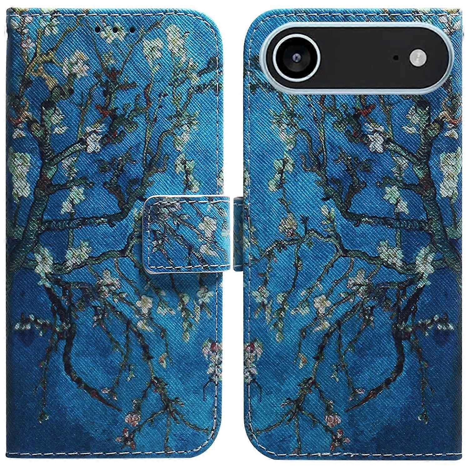For iPhone 17 Air Wallet Case Pattern Print Leather Phone Cover