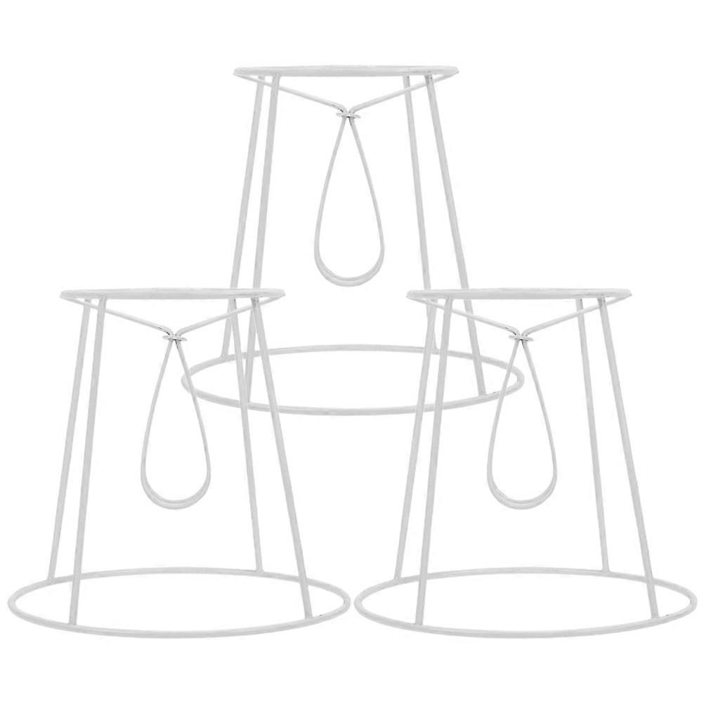 Table Light Shade Frames Iron Lampshade Rack 3Pcs