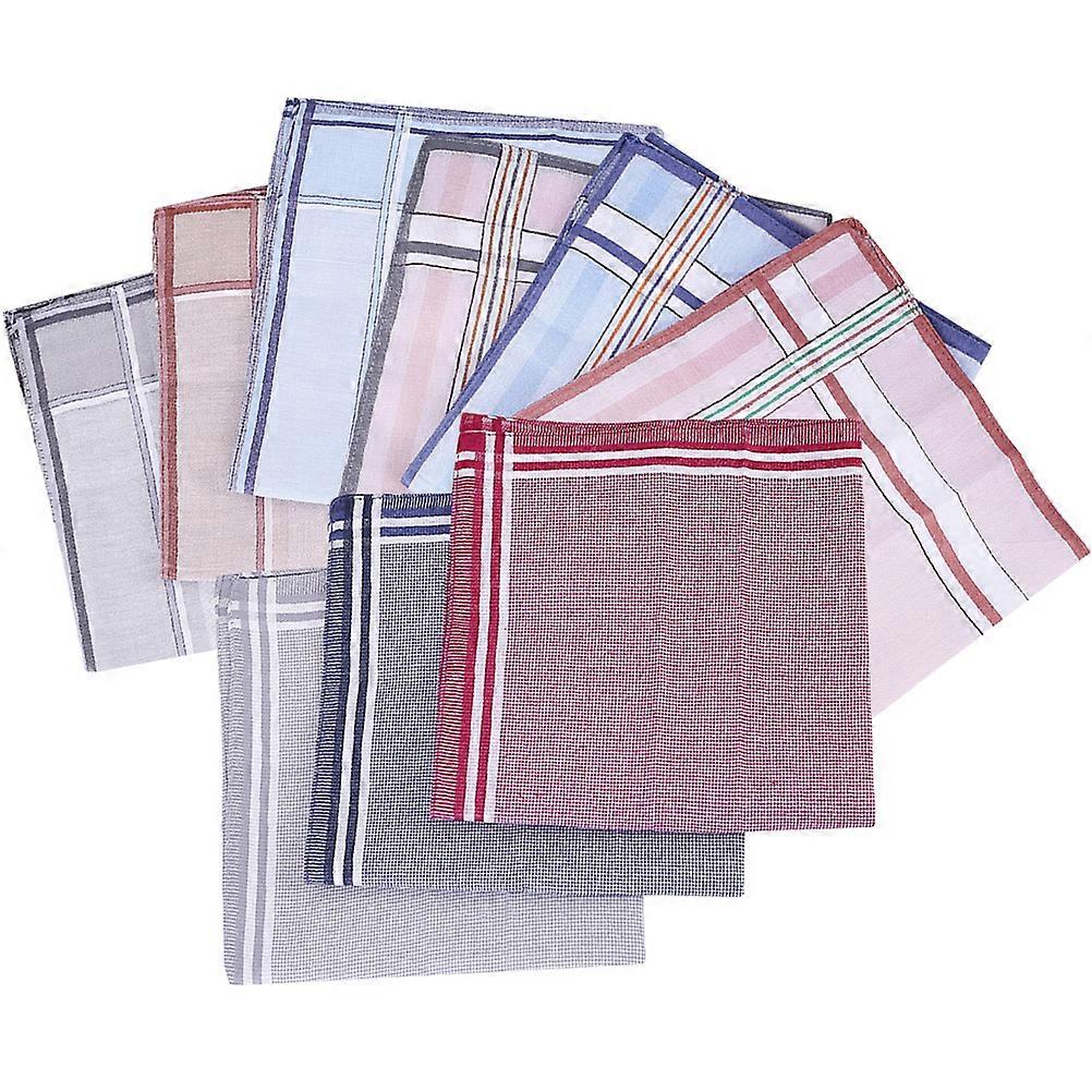 Square Handkerchief Cotton Sweat-Absorbent Pick Up Hot Items Men 12Pcs