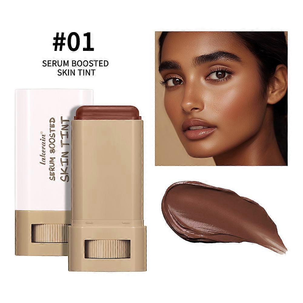 Rotating solid foundation make-up cream moisturizing essence stick brightening skin color foundation make-up stick natural fit travel makeup