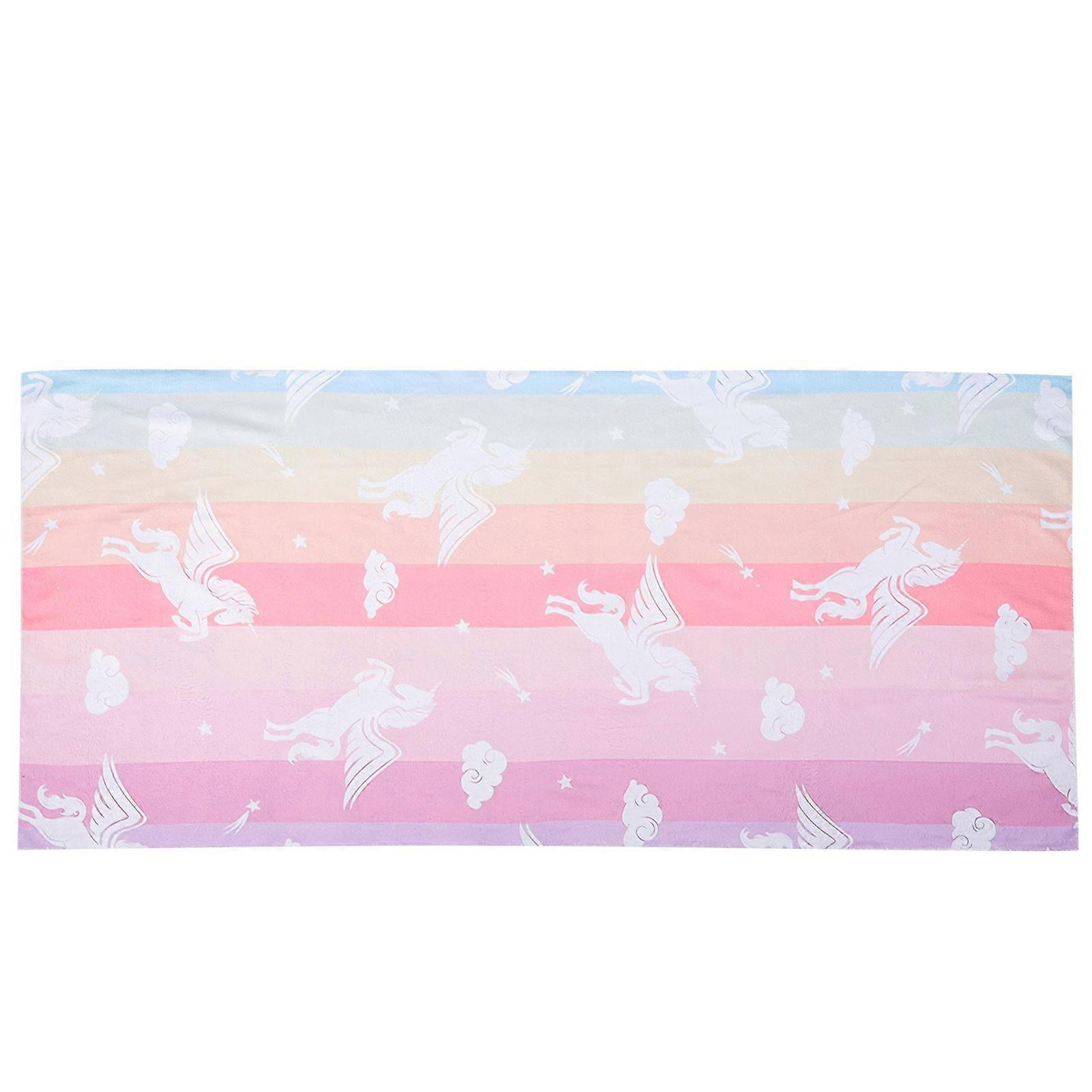 Microfibre Beach Towel Water Absorption Yoga Blanket Camping Towel Multi Colored 150x70cm 1Pack