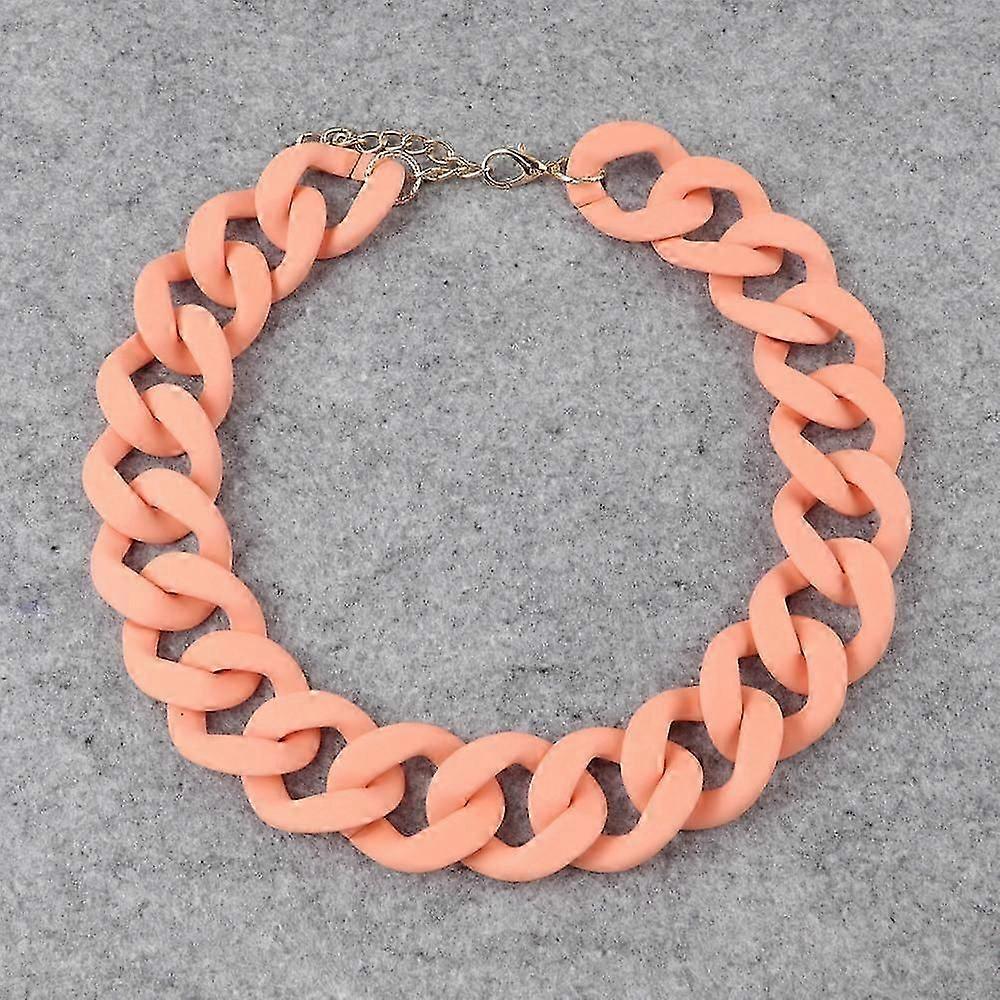 Vintage mat lang kæde halskæder til kvinder Chunky Statement Choker smykker