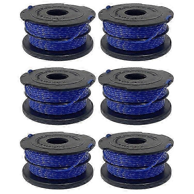 Compatible For Black & Decker Lawn Trimmer Wire Reel Replacement A6441 Spool (Set Of 6)