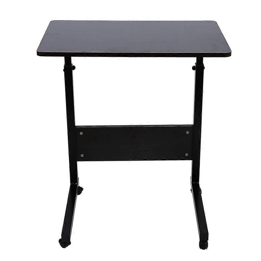 Height Adjustable Laptop Stand, Bed Side Reading Table (Dark Walnut)