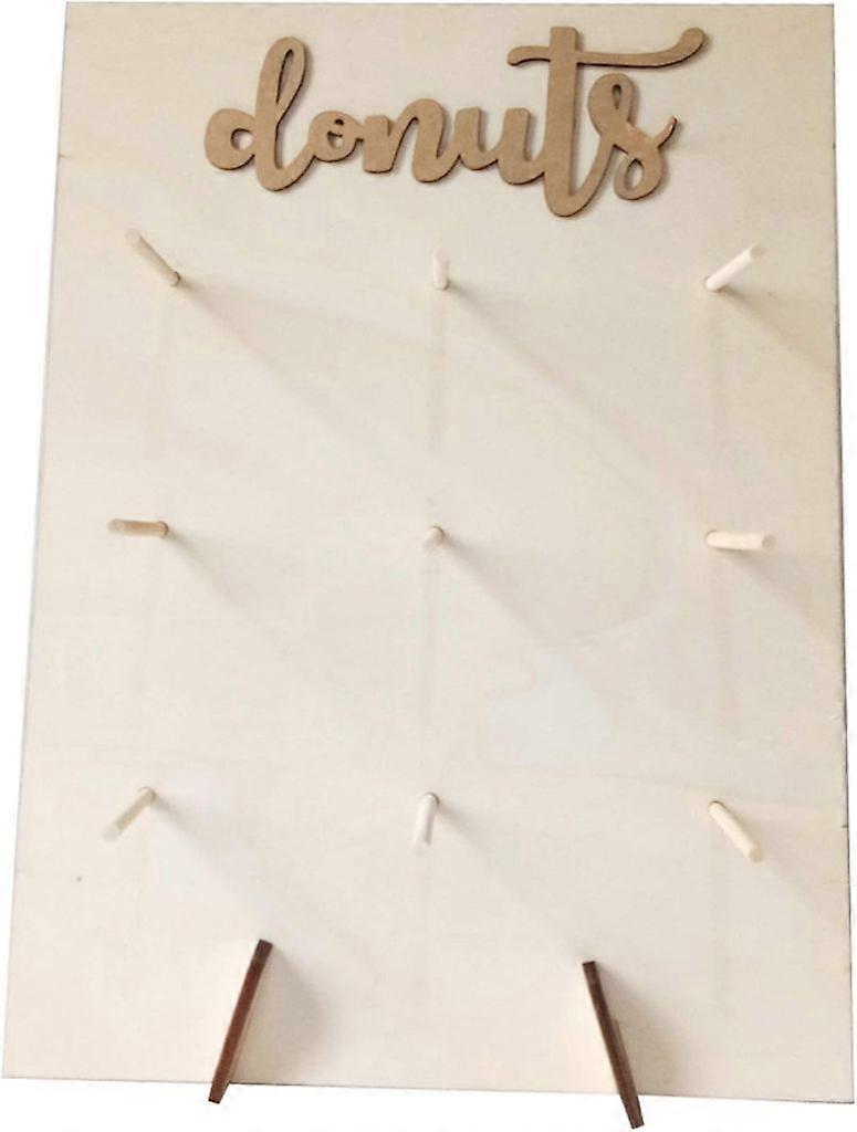 Donut Wall Stand, Wooden, 9-Capacity