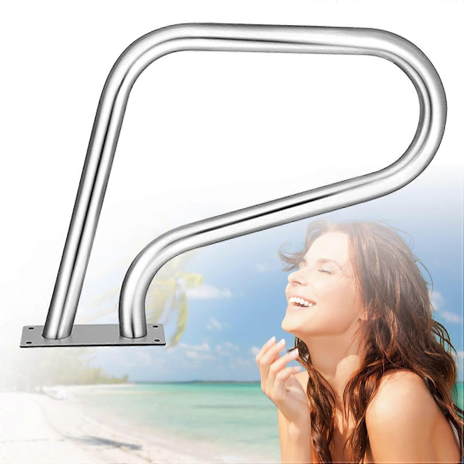 Handrails made of stainless steel 304, pool handrail, easytotall handrail with base plate, pool railing for builtin swimming pools 1mm