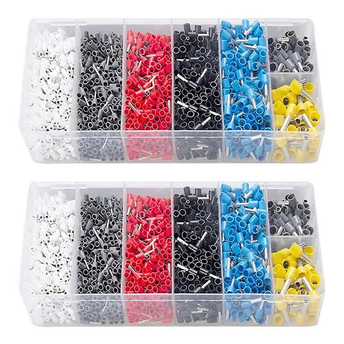 1900Pcs Wire Ferrules Terminals Kit for Electric