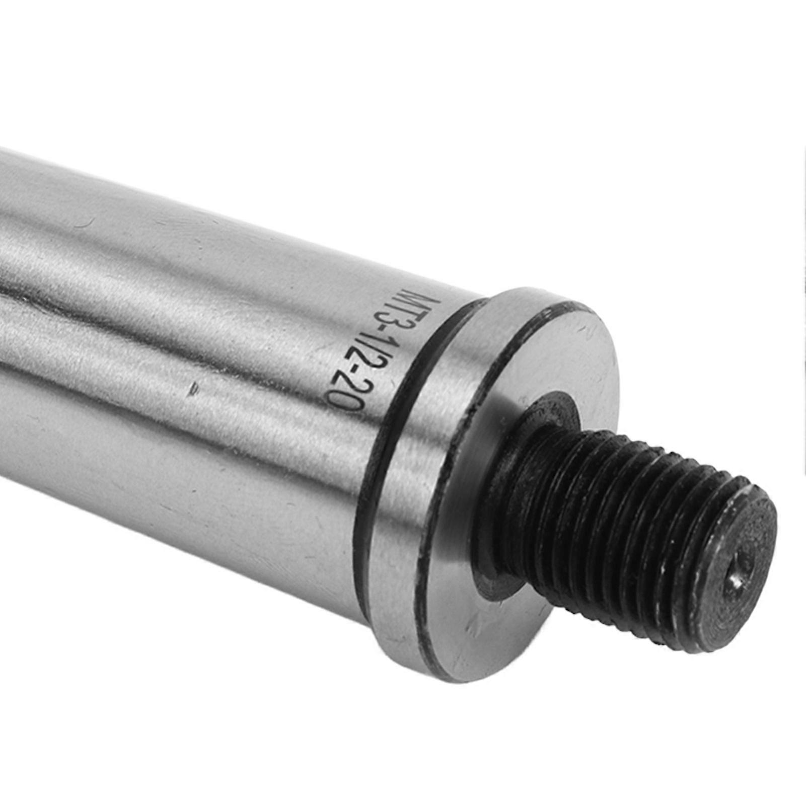 Drill Chuck Adapter, 3MT Shank to Hardened Morse Taper Threaded 1/2"-20 MT3