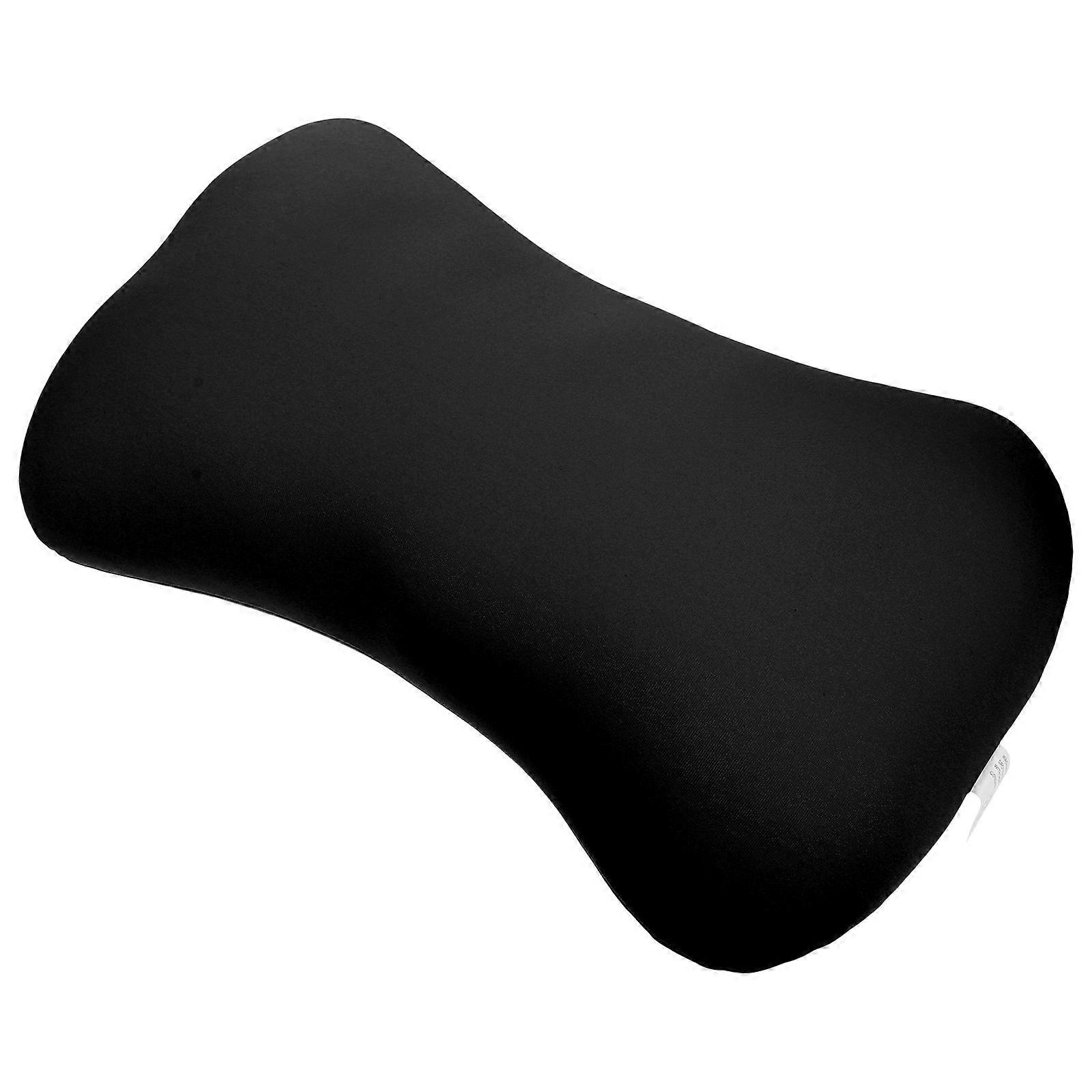 Small Travel Pillow Camping 34X21X10CM Black Polyester Elastic Fabric 1Pcs