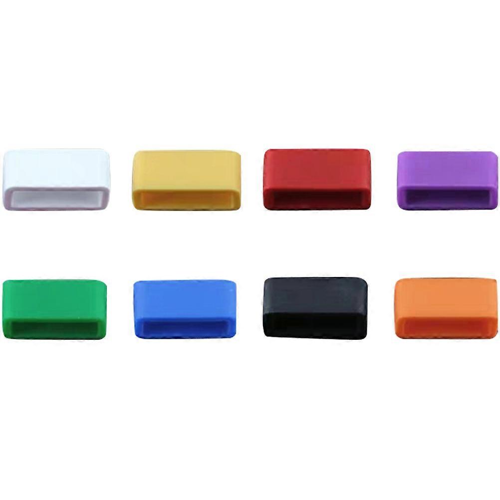 Watch Accessory Watch Strap Loops For Daily Use Random Color 2.1x0.9x0.8cm Retainer Rings For Watch Strap 10Pcs