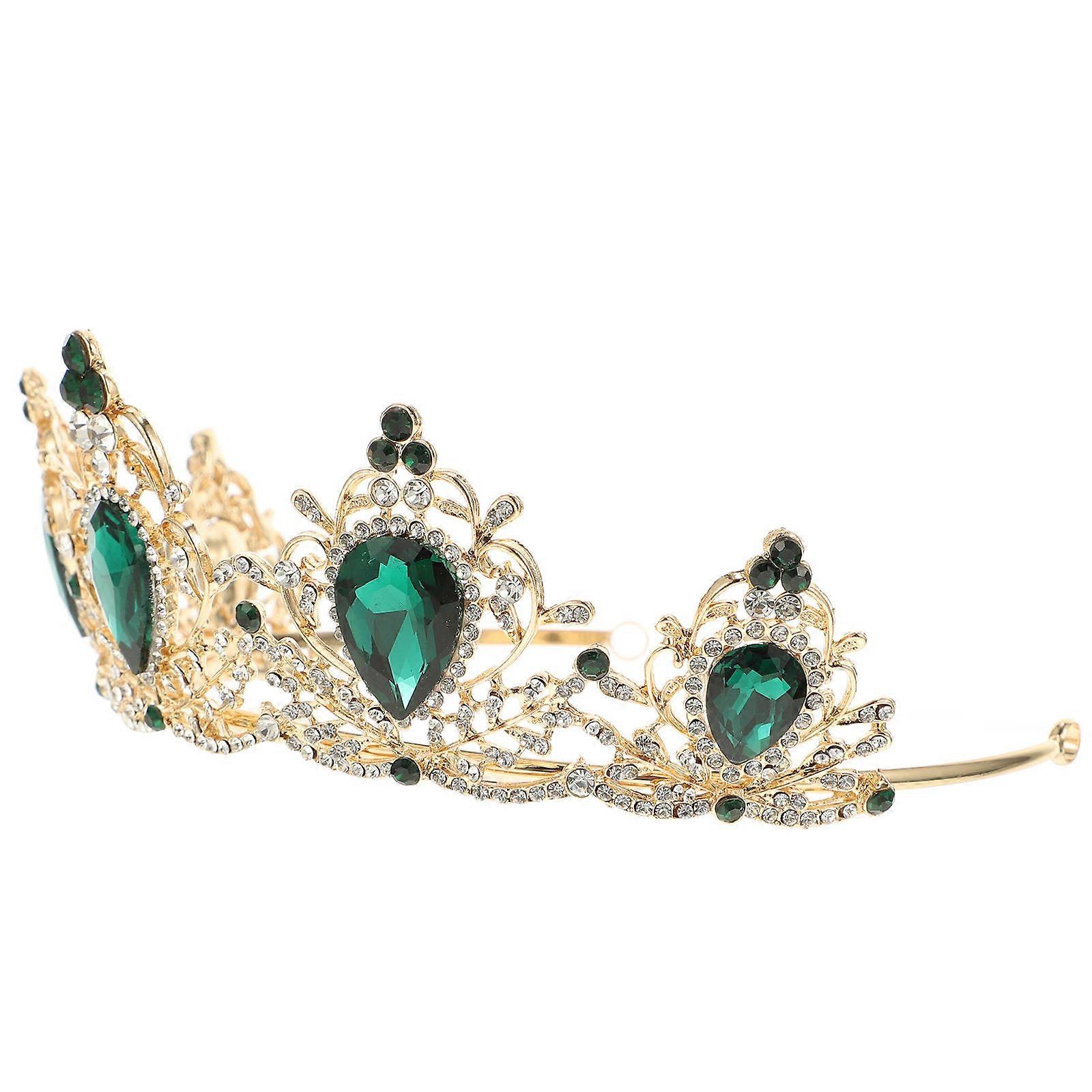 Elegant Baroque Style Crown Headdress for Bridal Tiara – Comfortable Fit, Charming Design with Delicate Details for Weddings and Special Occasions