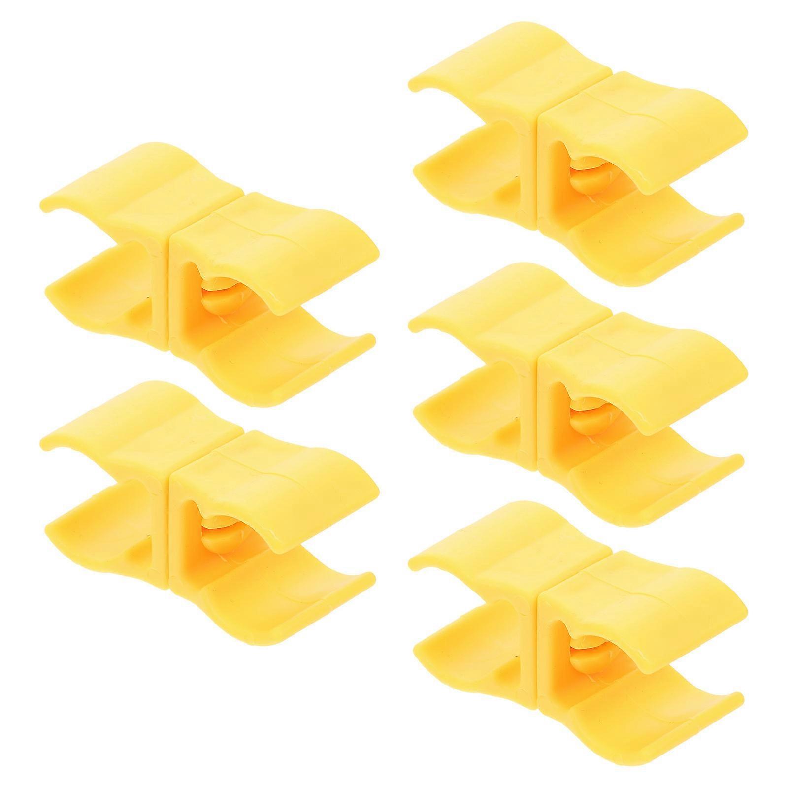 5pcs Heat Resistant Football Door Connection Clips, Durable Multi Functional Fixing Clamps for Football Goals & Dog Training Rings, Weatherproof