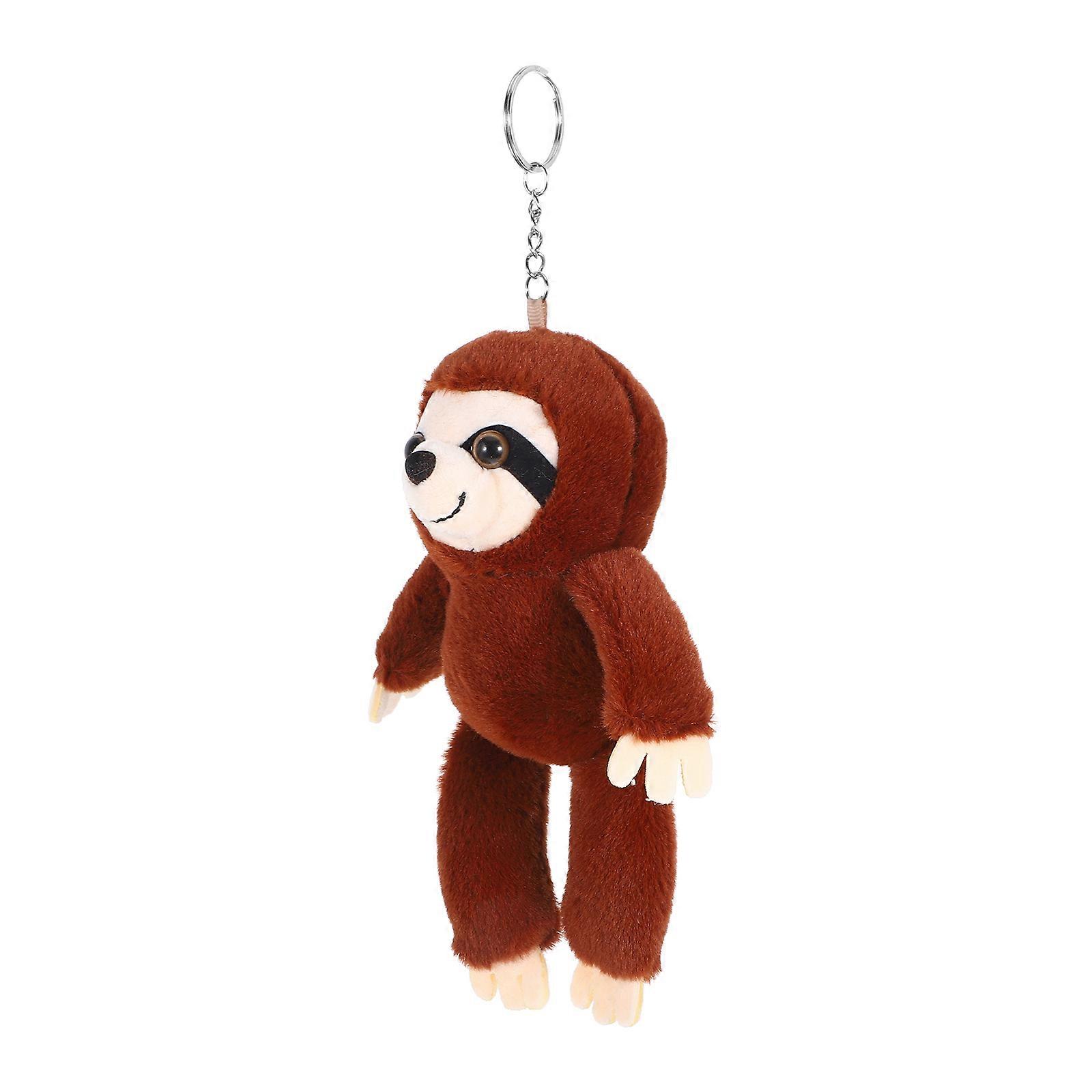 Soft Plush Sloth Keychain Ornament – Lightweight Stuffed Animal Pendant for Bags, Backpacks, and Luggage – Cute Hanging Decoration for Men & Women