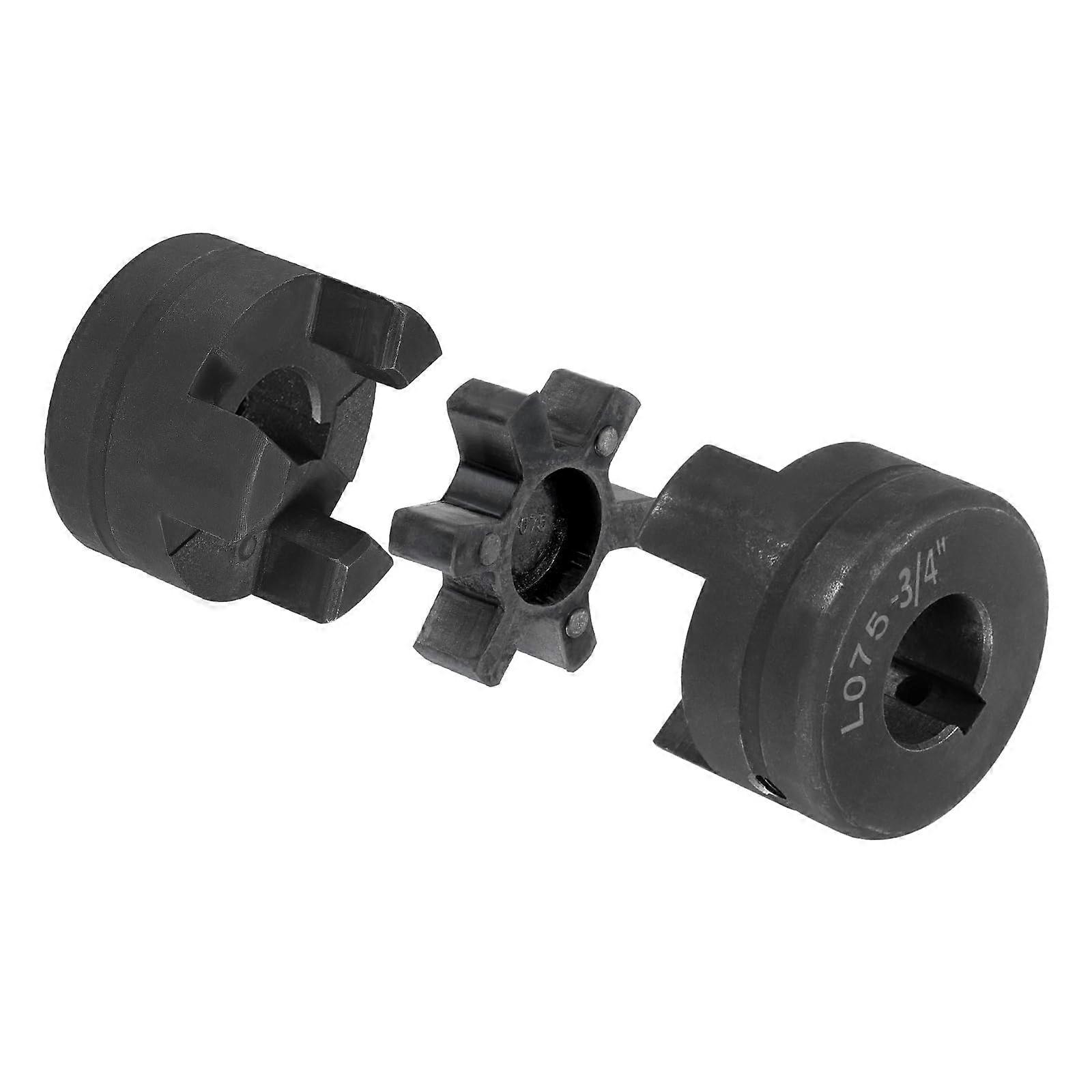 L075 Flexible L-Jaw Coupling Set with 3-Piece Buna-N NBR Rubber Tiller for Log Splitter Hybrid Equipment