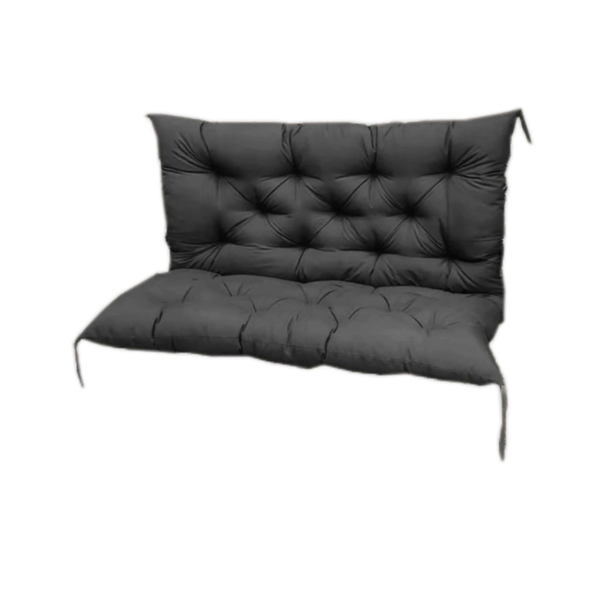 Replacement Seat Cushion for 2 3 Seater Bench Sofa Dark Grey 100x100x8cm