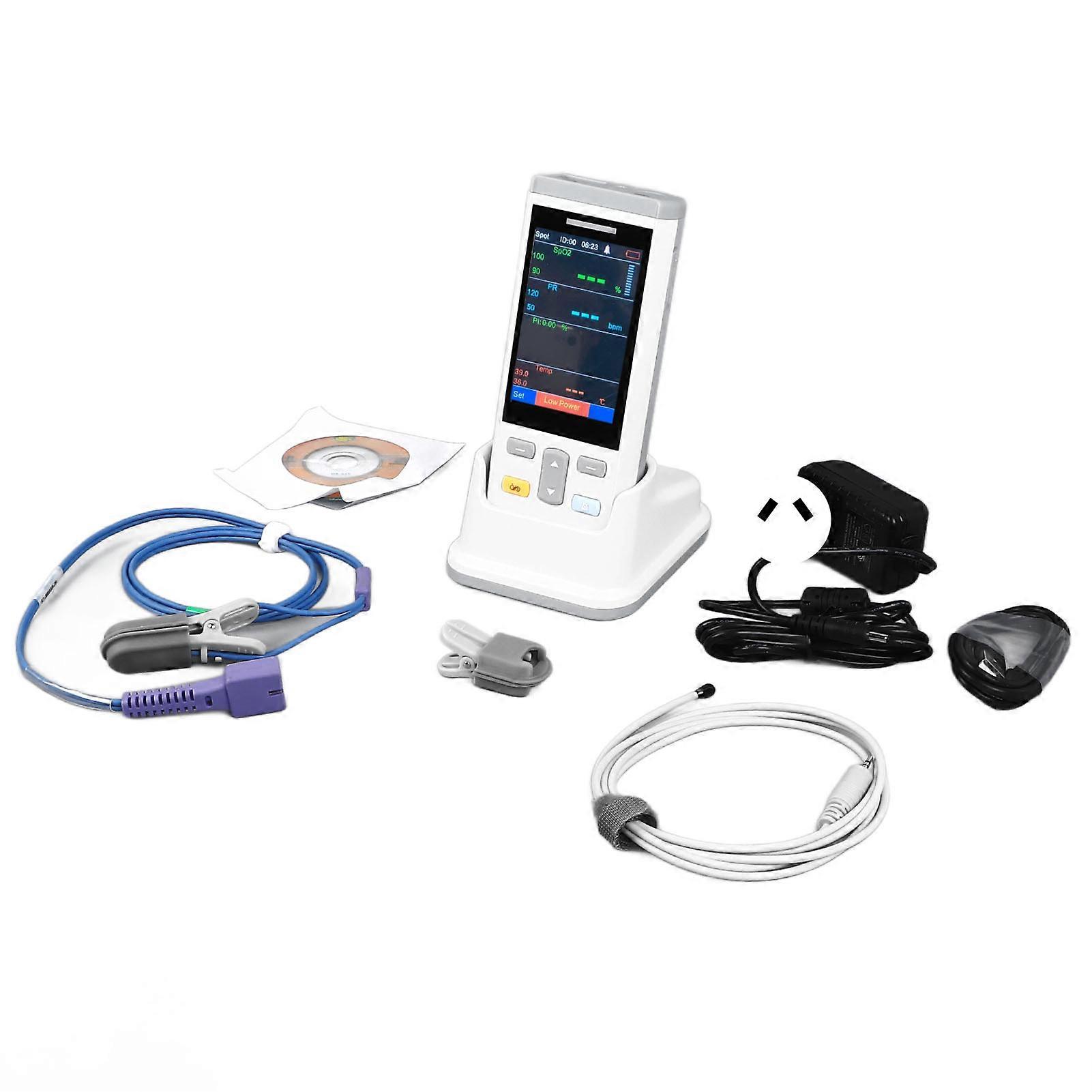 Veterinary Pulse Oximeter High Accuracy Portable Handheld Animal SPO2 Monitor for Dog Cat 100‑240V AU Plug