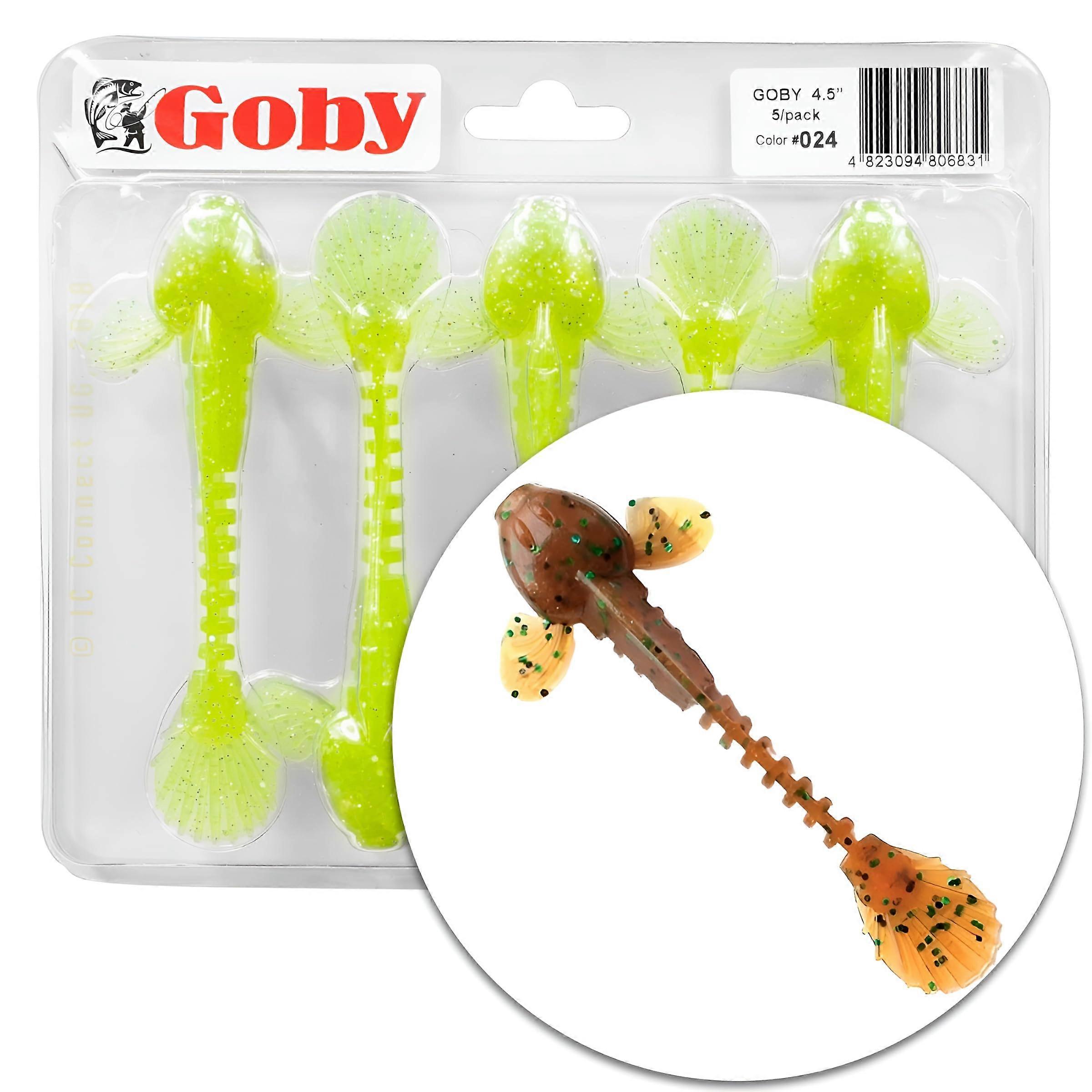 Rubber Bait Goby 25cm with Aroma Soft Bait Lure 9 Stck
