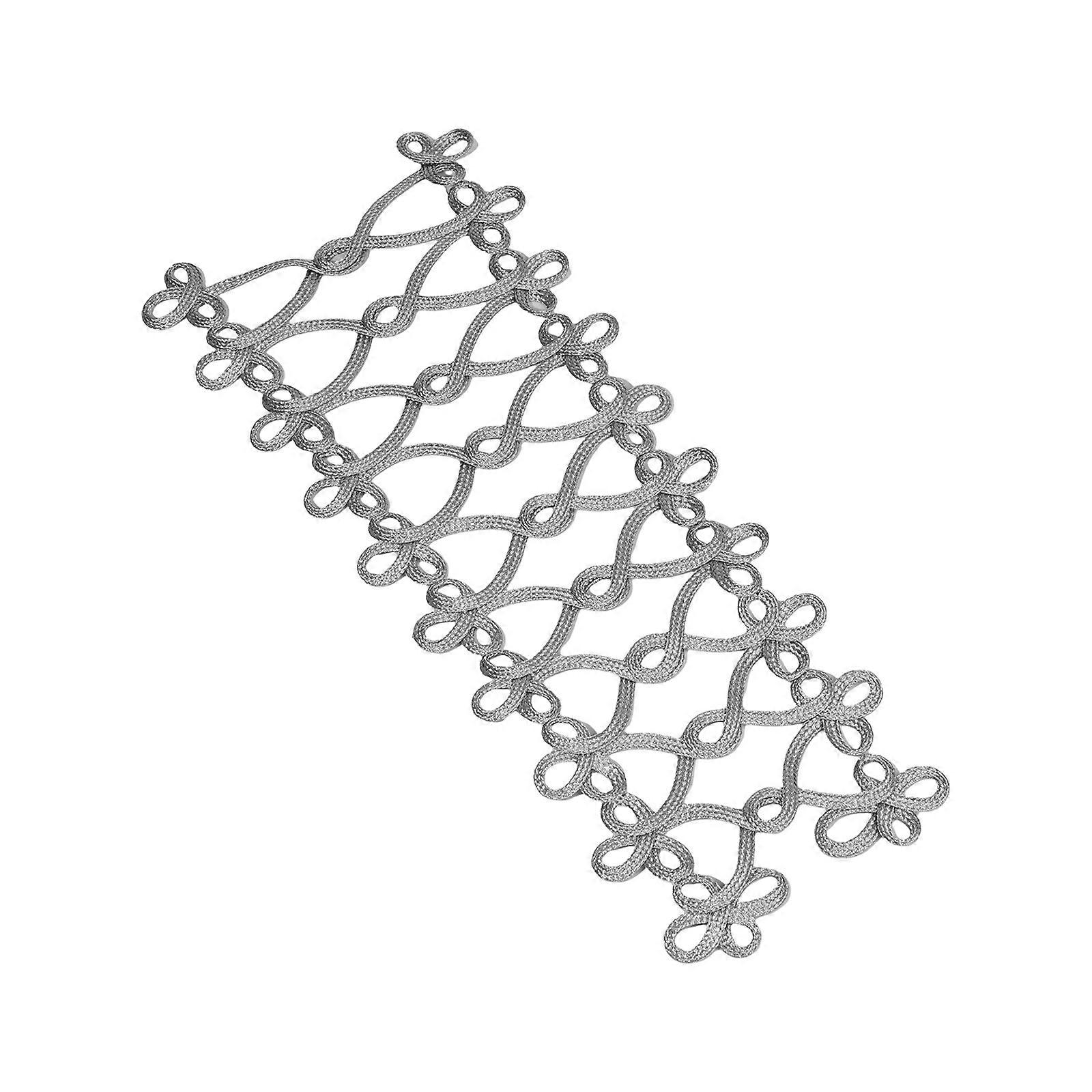 Ironing on Lace Border Cord Braided Iron on Patches Appliques For Tailoring Project Handmade Costume Embellishment silver