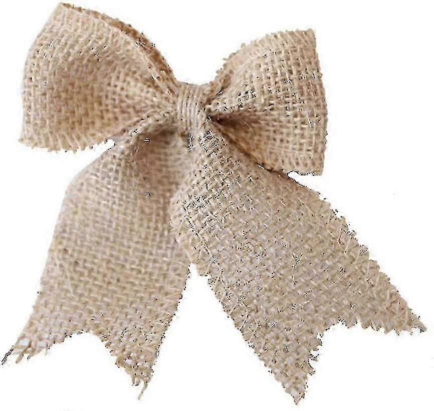 10 Pcs Handmade Rustic Bowknot Ornaments for Wedding Decor