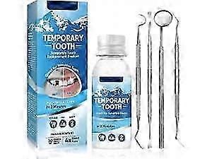 Tooth Filling Repair Kit, DIY Moldable False Dentures Tooth Temporary Fixing Filling Missing Broken Chipped Tooth