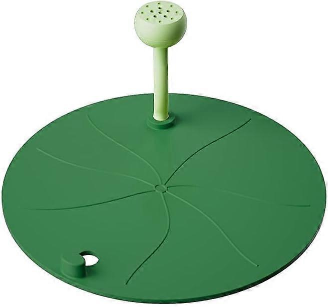 1piece round silicone bathtub stopper, lotus leaf pattern