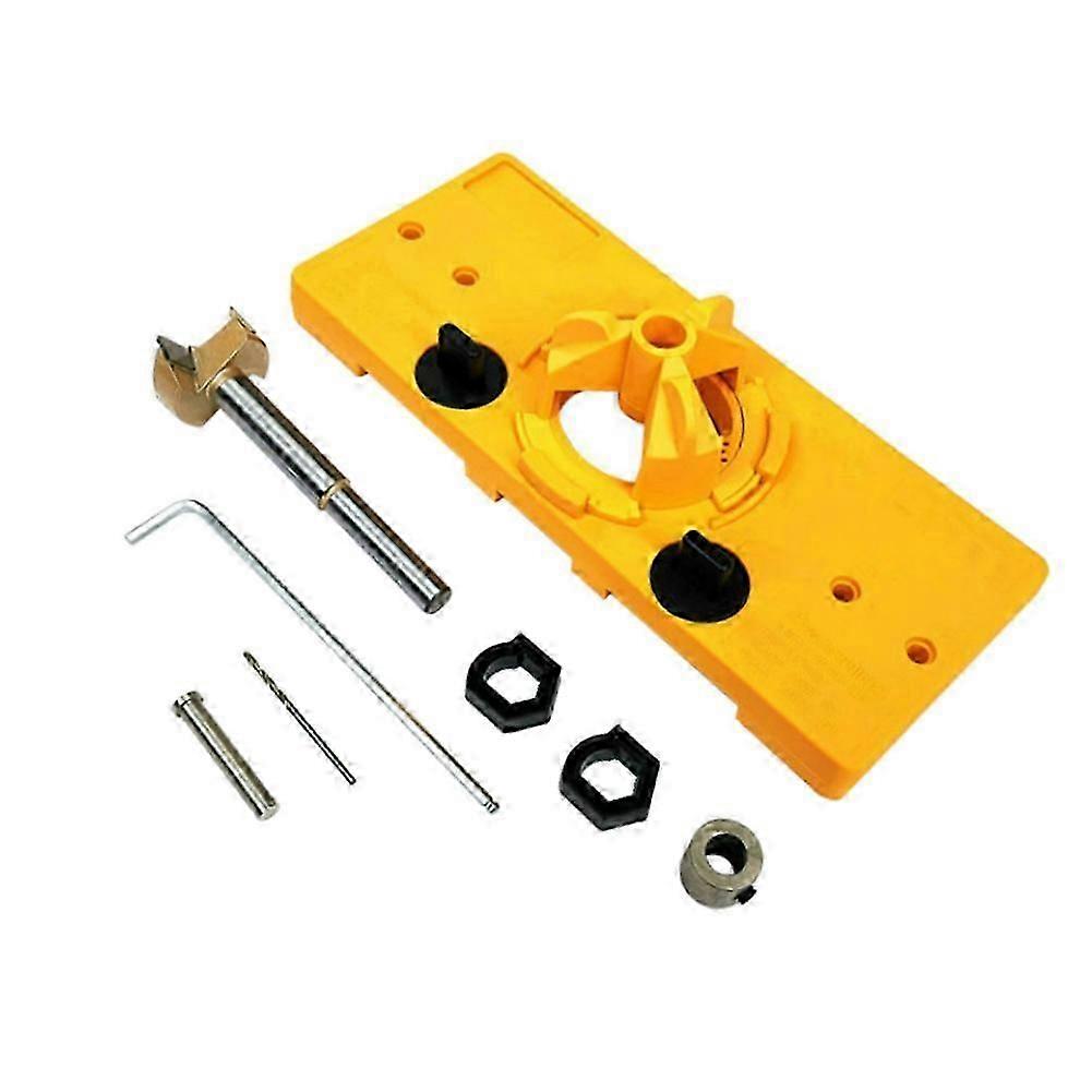 35MM Cup Style Hinge Boring Jig Drill Guide Set Door Hole Template for Wood Hole Locator Tool Hinge